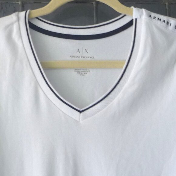 ARMANI EXCHANGE A/X WHITE SHIRT MEDIUM SLIM FIT - Picture 11 of 12